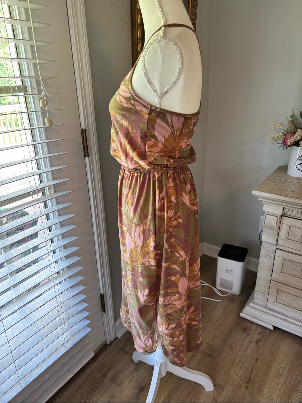 Prana Ayla Dress floral camouflage print size extra small EUC - Picture 5 of 10